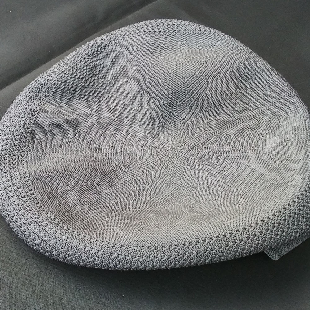 Kangol 504 ventair woven flat cap Dark grey XXL